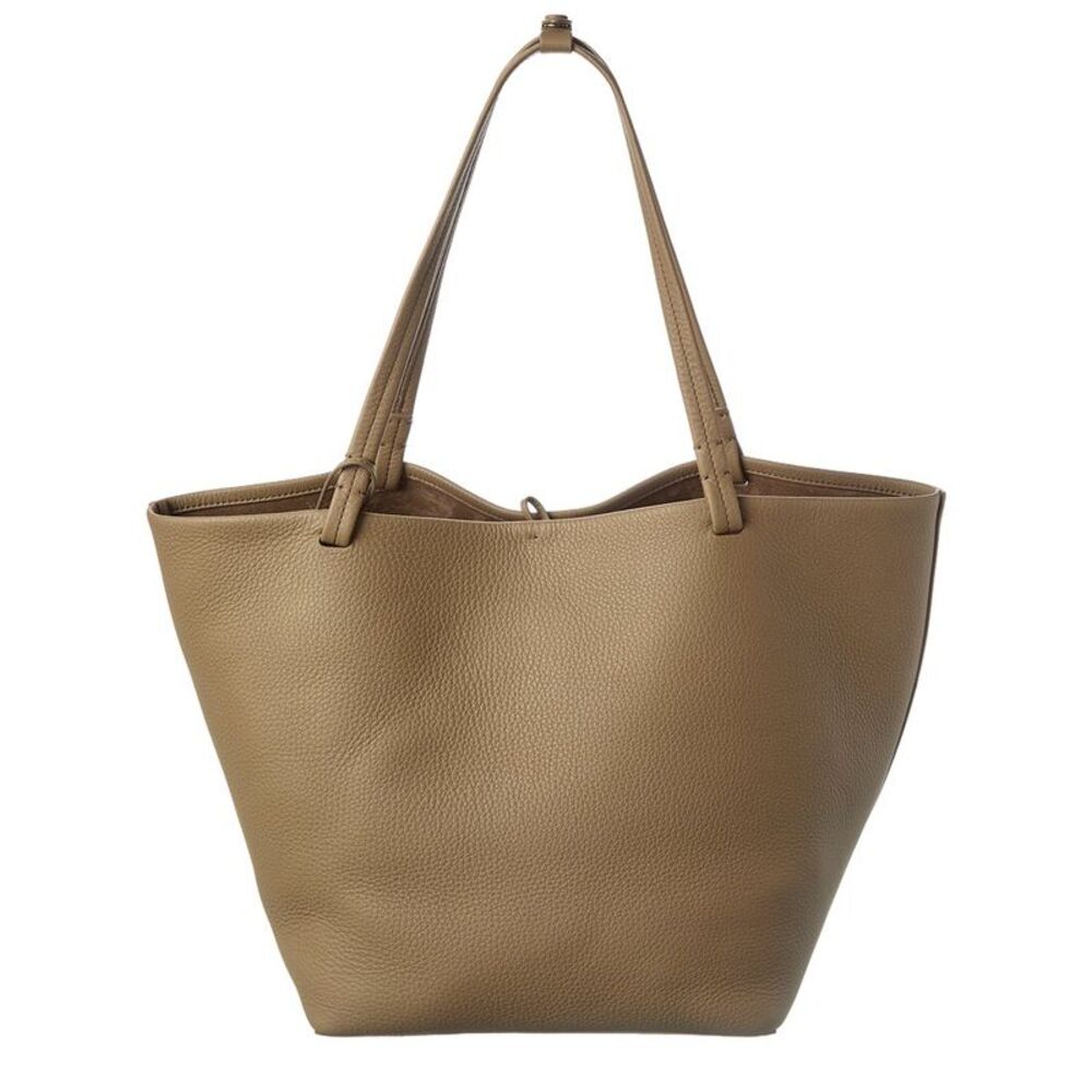 The Row Leather Tote, Grey